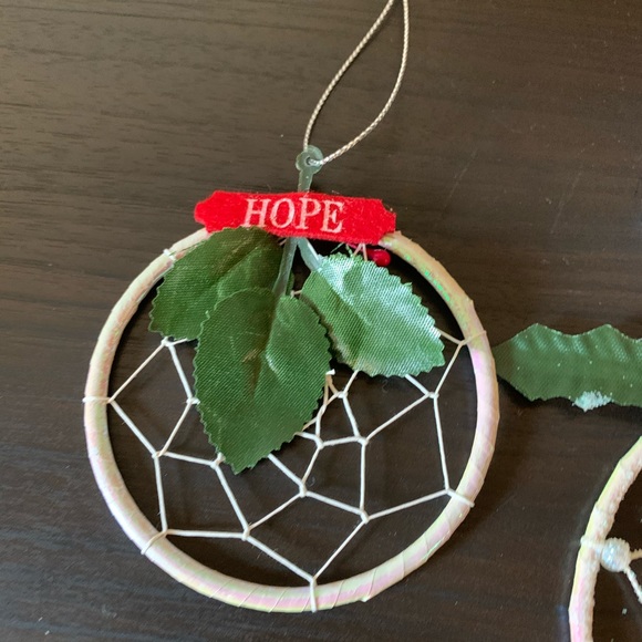 Peace & hope Christmas dream catcher ornament set - Picture 5 of 6